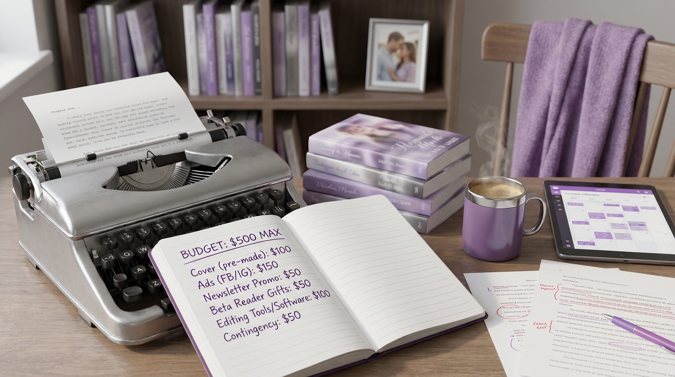 Cover of Indie Romance Marketing on a Shoestring: How to Allocate Your First $500 for Maximum Impact