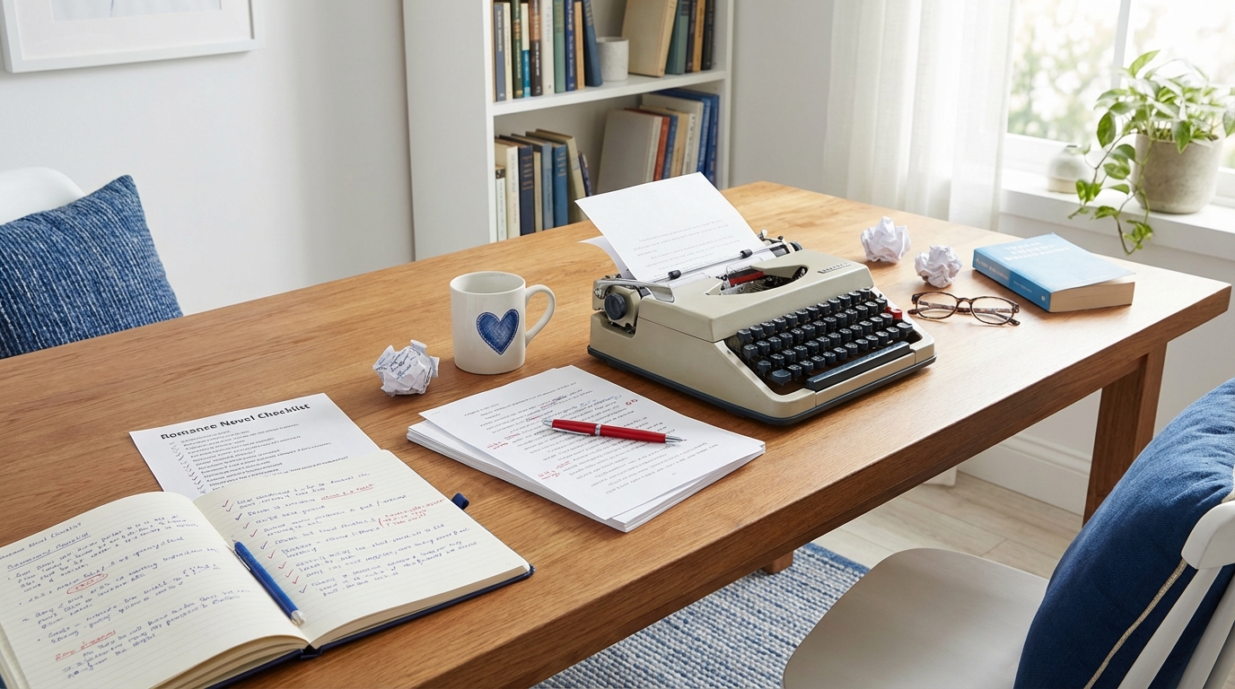 Cover of Romance Editing Checklist: 15 Must-Have Elements Every Romance Novel Needs