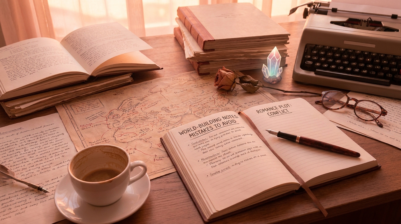 Cover of The Romance-Fantasy Author's Dilemma: 6 World-Building Mistakes That Confuse Readers (And Kill Romance Sales)