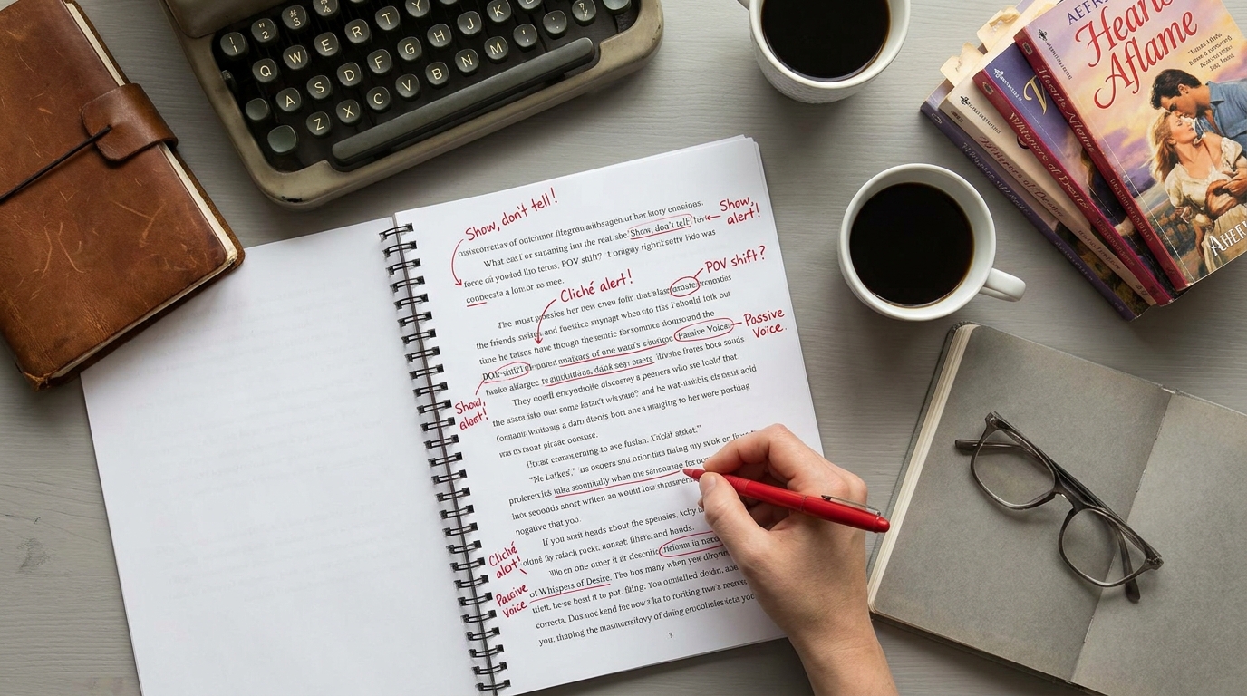 Developmental vs Line Editing for Romance: Which Does Your Manuscript Actually Need?